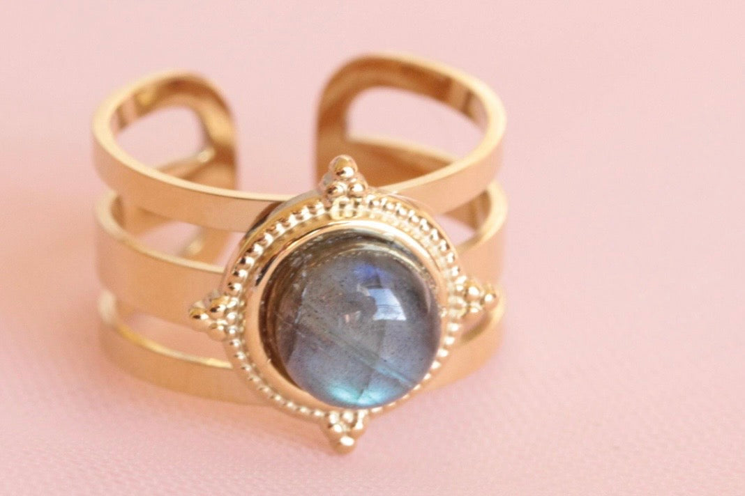 Bague labradorite