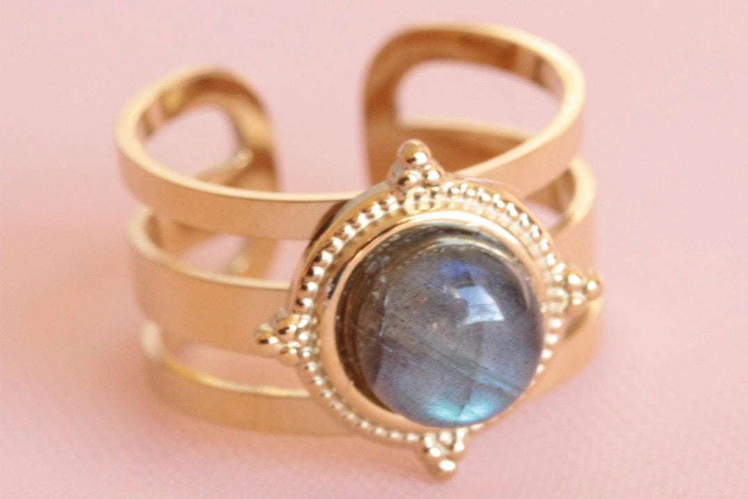 Bague labradorite